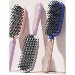 High and Low Bristle Hairbrush, Scalp Massage Brush, Anti-Static, Anti-Frizz, Suitable for Both Dry and Wet Hair, Home Use, Does Not Damage Hair, High Aesthetic Value