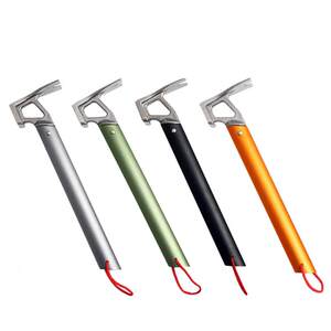 New outdoor mild aluminum alloy handle stainless steel hammer camp tent tent celebration hammer plugging hammer hammer