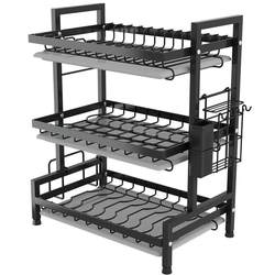 Dish drain rack, knife and fork household removable storage box, tableware tableware storage bowl rack