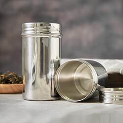 Sealed Jar 304 Stainless Steel Screw-Top Tea Canister Mini Portable Storage Box Metal Storage Container