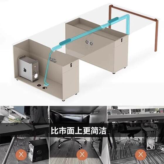 
Desk about the current office desk and chair combination six pairs of four 6-person staff office 4-person office furniture