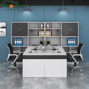 
Office desk staff desk chair combination simple modern screen 4/6 people multi-financial desk office furniture