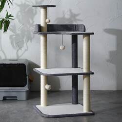 Cat Climbing Frame and Cat Bed Combo, Small Size for Small Apartments, Space-Saving, Cat Toy, Home Cat Stand, Jumping Platform