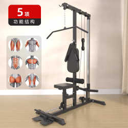 Double-padded neck pull rope high and low pull comprehensive training device multi-functional rowing machine back muscle single station comprehensive training device