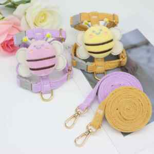 New dog traction rope cartoon chest straps, dog rope workers, cat rope chest strap pet supplies
