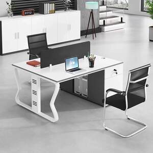 
4-person office desk simple modern employee desk screen card staff desk 6/8 person desk chair combination office furniture