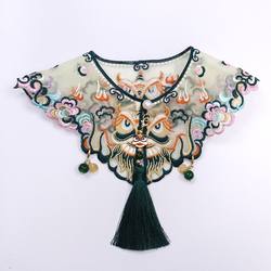 Pet pet national style shawl antique embroidered saliva towel