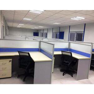 
Beijing office furniture 4 person corner staff desk staff desk office desk chair combination L-shaped desk