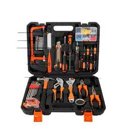 69-piece household tool box set wrenches screwdrivers pliers hammer tool combination woodworking electrician tools