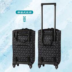 Folding Handcart for Picking up Packages, Small Grocery Cart, Pull Cart for Shopping, Sturdy Household Cart, Elderly-Friendly Cart, Foldable Handcart