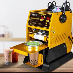 Semi-Automatic Milk Tea Sealing Machine for Commercial Milk Tea Shops, Fully Automatic Small Manual Cup Sealing Machine for Soy Milk Cups