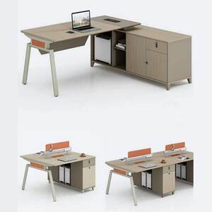 
Staff office desk and chair combination simple 4 modern office furniture computer desk 2//6 agency consulting staff card slots