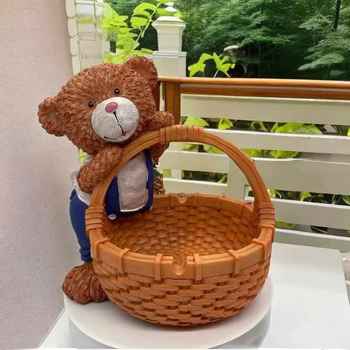 
New flower pot pen holder hydroponic European art gardening home resin ornaments sculpture creative crafts