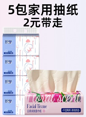 5包家用抽纸