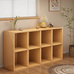Bookshelf Storage Rack Floor-Standing Grid Cabinet Low Cabinet Home Use Eight-Compartment Cabinet Simple Student Storage Cabinet Storage Bookcase