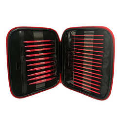 Ring combination detachable portable storage red knitted wool bag needle set tool diy alumina