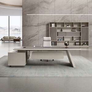 
Light luxury boss desk office desk simple modern president large desk office desk chair furniture business side cabinet combination