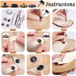 Car tarpaulin tool with large white boxed sail 354pcs screw stainless steel buckle installation snap buckle