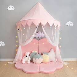 Children's Indoor Tent for Girls, Indoor Princess Room, Playhouse, Wall-Mounted Bedside Decoration, Bed Canopy, Reading