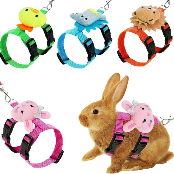 
Small pet cat traction adjustable quality pet outing rope cute doll rope anti-breakaway rabbit traction rope