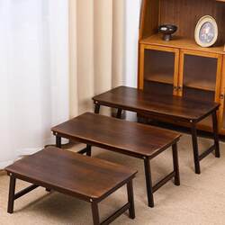 Foldable Small Table for Bed, Solid Wood, No Installation Required, Foldable Kang Table, Computer Desk, Bay Window Bed, Student Study Desk