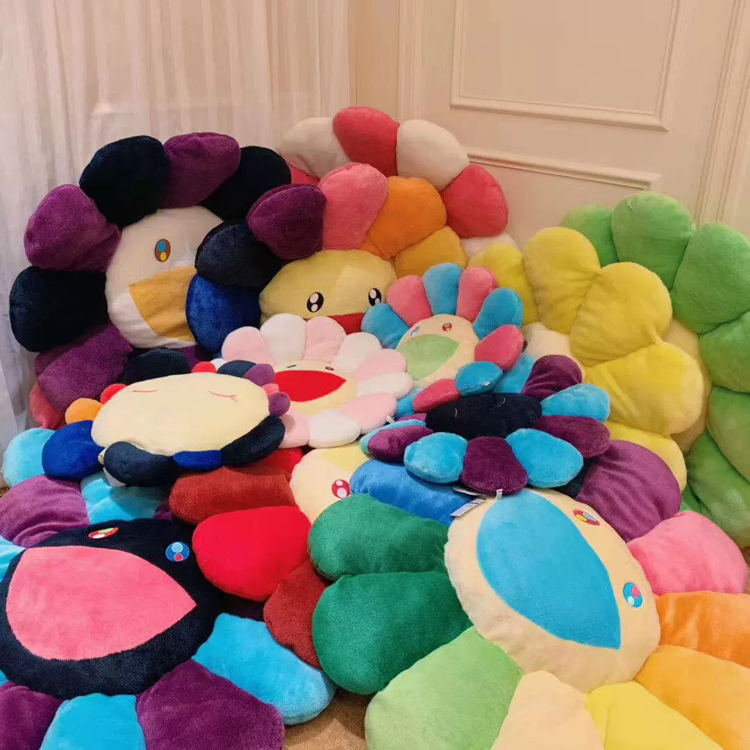 2m 村上隆 お花クッション 200cm ブルーブラウン 2m 村上隆 お花クッション 200cm ブルーブラウン MoMA Design