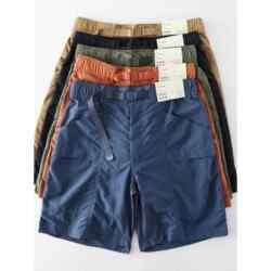 High-end outdoor sports quick-drying functional cargo shorts men's summer waterproof men's casual trousers men's pants