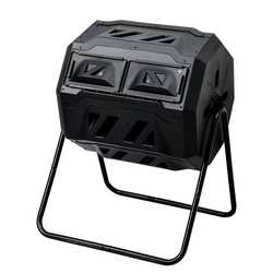 Outdoor courtyard compost bucket, fallen leaf gardening tools, plastic roller storage box, organic fertilizer tipping bucket fermentation box