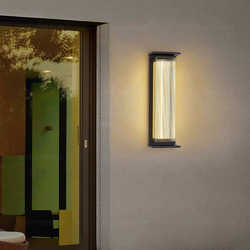 Yard wall lamp simple long courtyard villa wall lamp waterproof outdoor outdoor solar large door modern door post