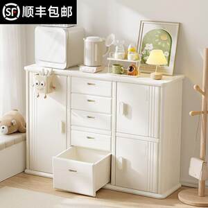 
Children's toy storage cabinet Baby storage rack Baby classification storage cabinet feeding table wardrobe integrated
