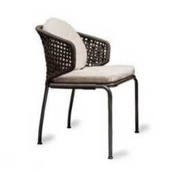 Outdoor chairs courtyard outdoor outdoor balcony rattan chair three-piece set cafe hotel casual rattan woven single chair