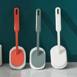 Long-Handled Sponge Scrubber Bathroom Thickened Scouring Pad Bathtub Brush Bathroom Floor Tile Cleaning Brush Tile