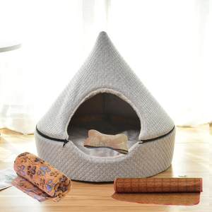 
High-end cat nest, winter warm cat bed, enclosed house, villa, dog season nest, internet celebrity pet supplies, four links