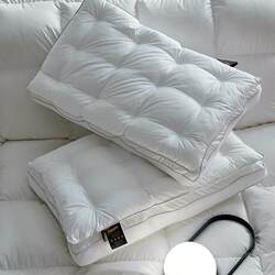 New Soft Silk Bread Pillow, Five-Star Hotel Feather Velvet Pillow Core, Washable Three-Dimensional Double-Layer Composite Neck Pillow
