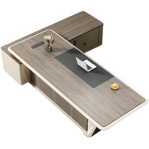 
Office desk boss desk simple modern president desk office furniture Guangdong light luxury manager large desk supervisor desk desk desk