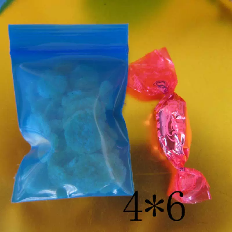 Pe0号4 6 丝蓝色加厚自封袋密封袋