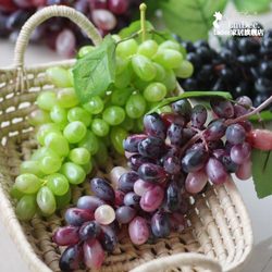 Lmdec Realistic Grape Bunches with Frost, Large Bunches, Realistic Fruit and Vegetable Decorations