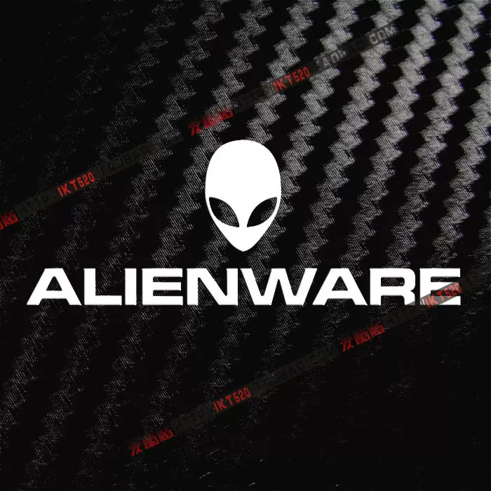 alienware标志金属贴 dell戴尔外星人 金属贴纸 电脑diy 防辐射贴