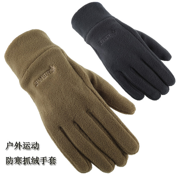 Gloves men,s autumn and winter youth lovers gloves thick men,s and women,s winter cycling warm outdoor fleece gloves