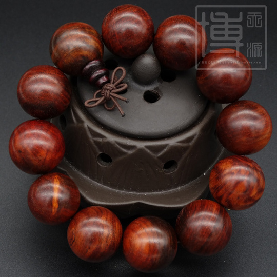 酸枝木手串佛珠紫檀红木手链男女款文玩