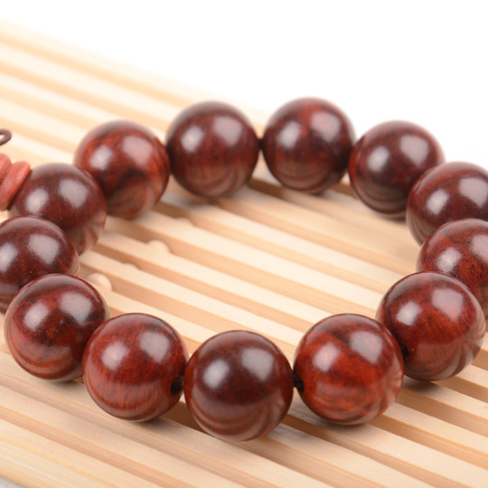 酸枝木手串佛珠紫檀红木手链男女款文玩