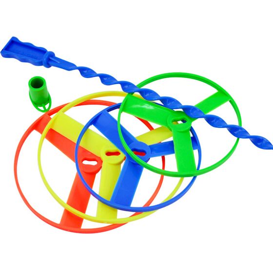 
Hand-pushed flying saucer Feitian Fairy educational children's toys plastic bamboo dragonfly street stall hot selling toys