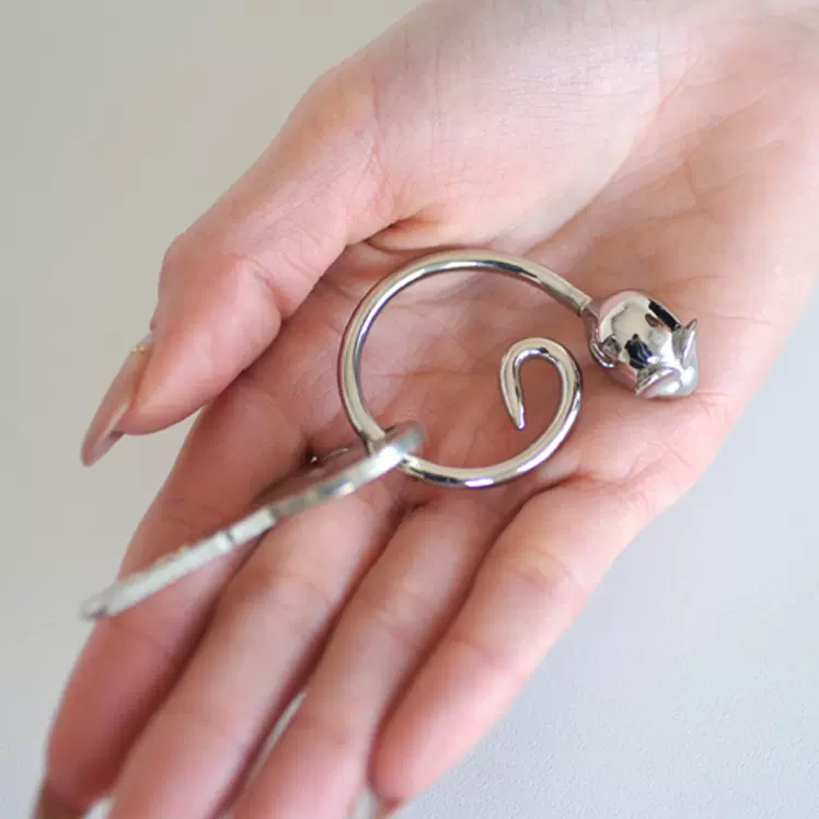 意大利Alessi Pip老鼠不鏽鋼鑰匙扣鑰匙圈創意掛飾鎖匙扣FGO02