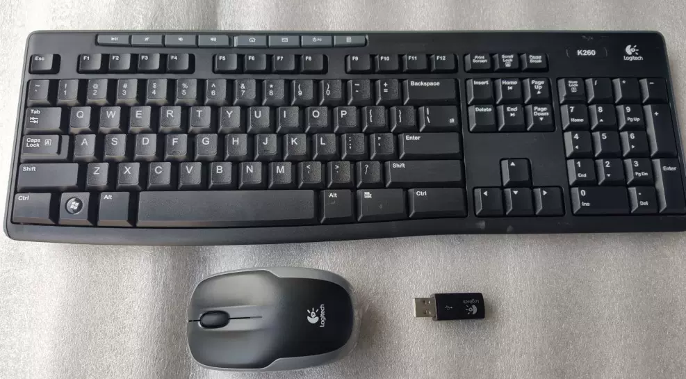 原裝正品羅技MK260 鍵鼠套裝K260無線鍵盤+M210滑鼠+MK260接收器-