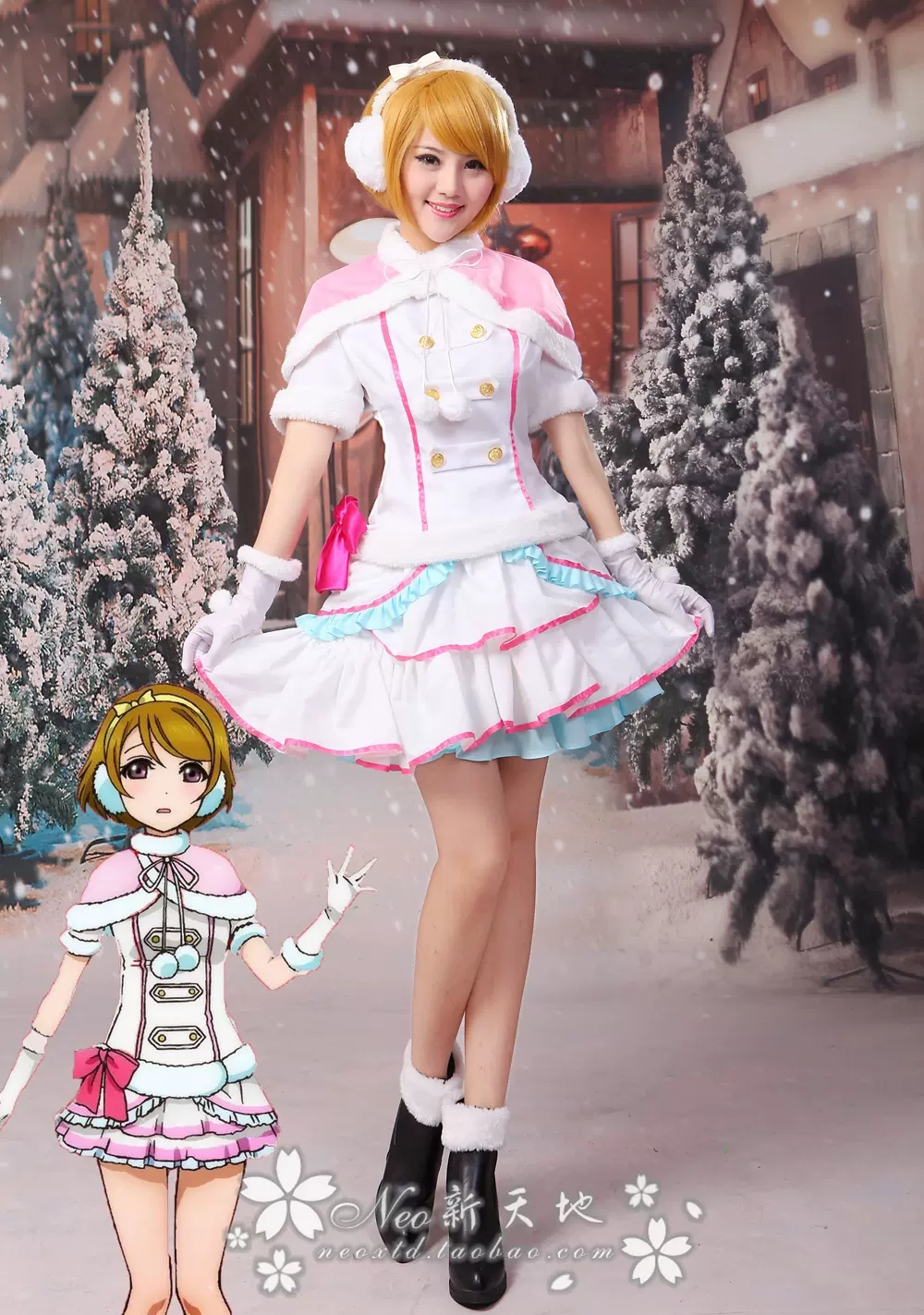 小泉花陽 snow halation コスプレ Amazon.co.jp: 衣舞cos 小泉花陽 LoveLive! ラブライブ! Snow