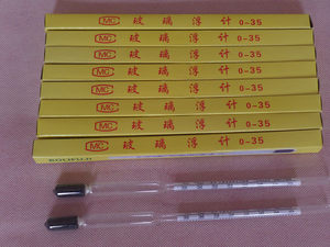 
Free shipping lime sulfur mixture Pomeranian specific gravity glass float meter food brine salinity meter Liangpi hydrometer density meter