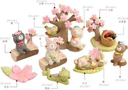 New Cherry Blossom Ornaments, Photography Props, Miscellaneous Goods Zakka, Decorations, Animals Looking up at the Stars for Photography