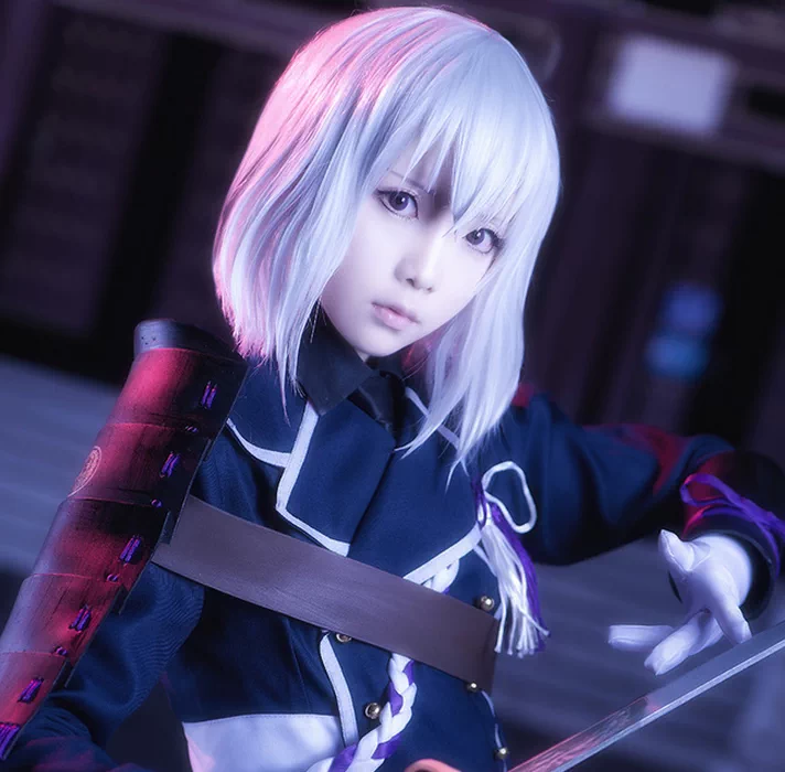 刀劍亂舞骨喰藤四郎伊扎克咎兒小明銀白色短髮cos假髮