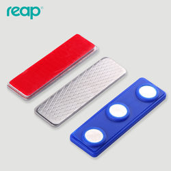 Rui Pu Aluminum Alloy Name Badge Transparent Employee Badge Magnetic Clip Magnetic Accessories Strong Magnet Company Badge Hospital Nurse Employee Id Badge Student School Badge Business Badge Employee Badge Magnet Accessories