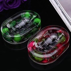 Drainable soap box, fashionable and creative bathroom soap dish